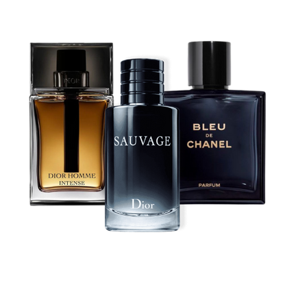 Special Offer 3 Perfumes - Sauvage Dior, Bleu de Chanel, and Dior Homme Intense 100ml