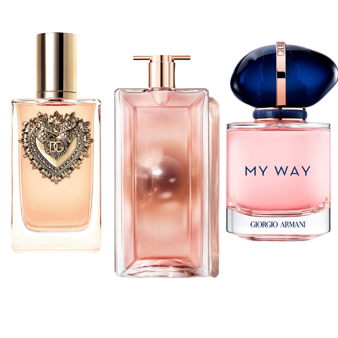 Special Offer 3 Perfumes - Dolce & Gabanna Devotion, My Way Giorgi Armani, and Lancôme Idôle 100ml